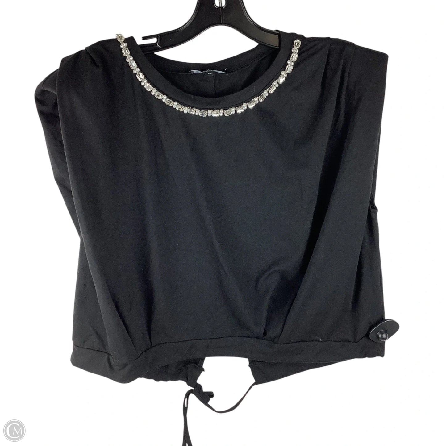 Top Short Sleeve By Clothes Mentor In Black, Size: Xl