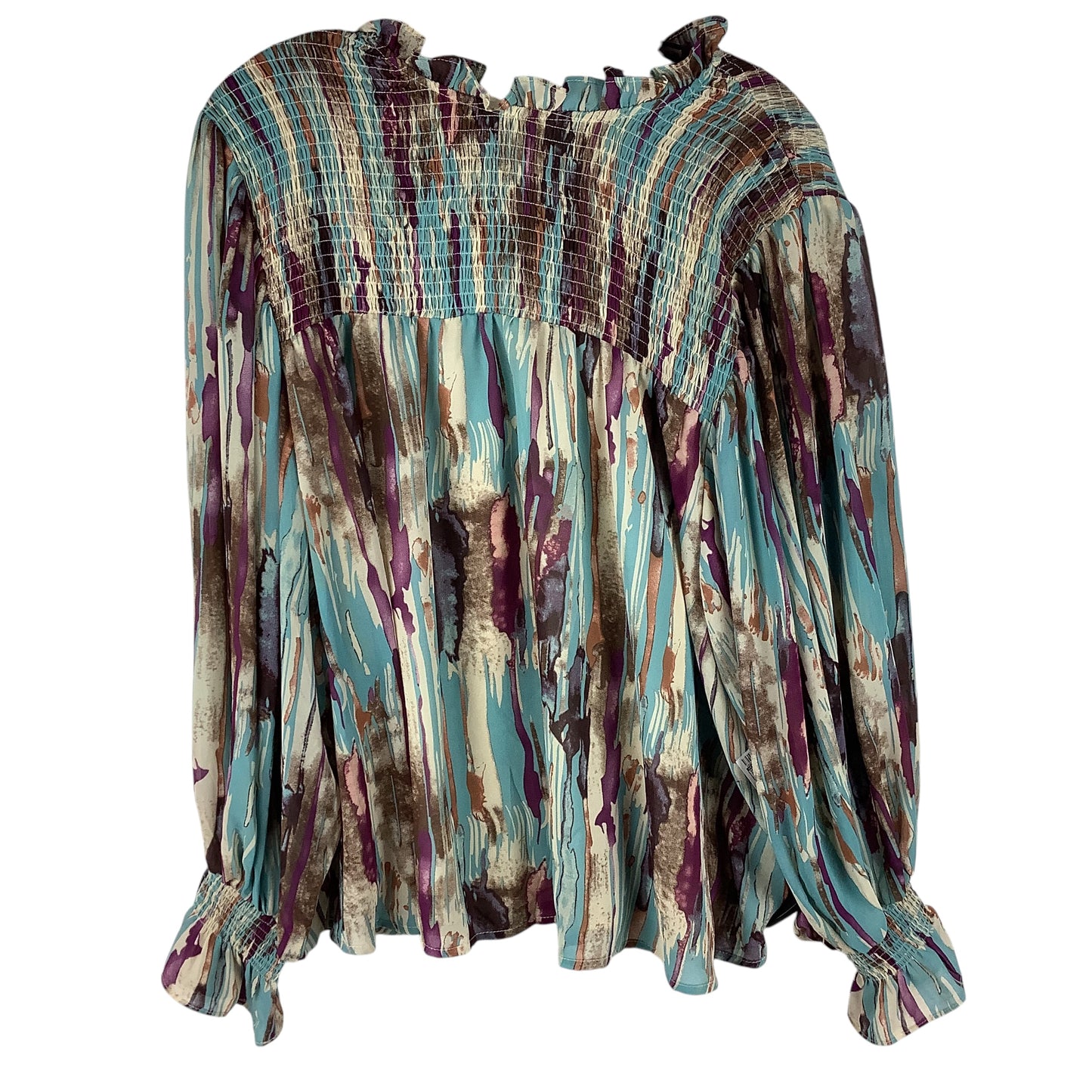 Top Long Sleeve By Entro In Multi-colored, Size: S