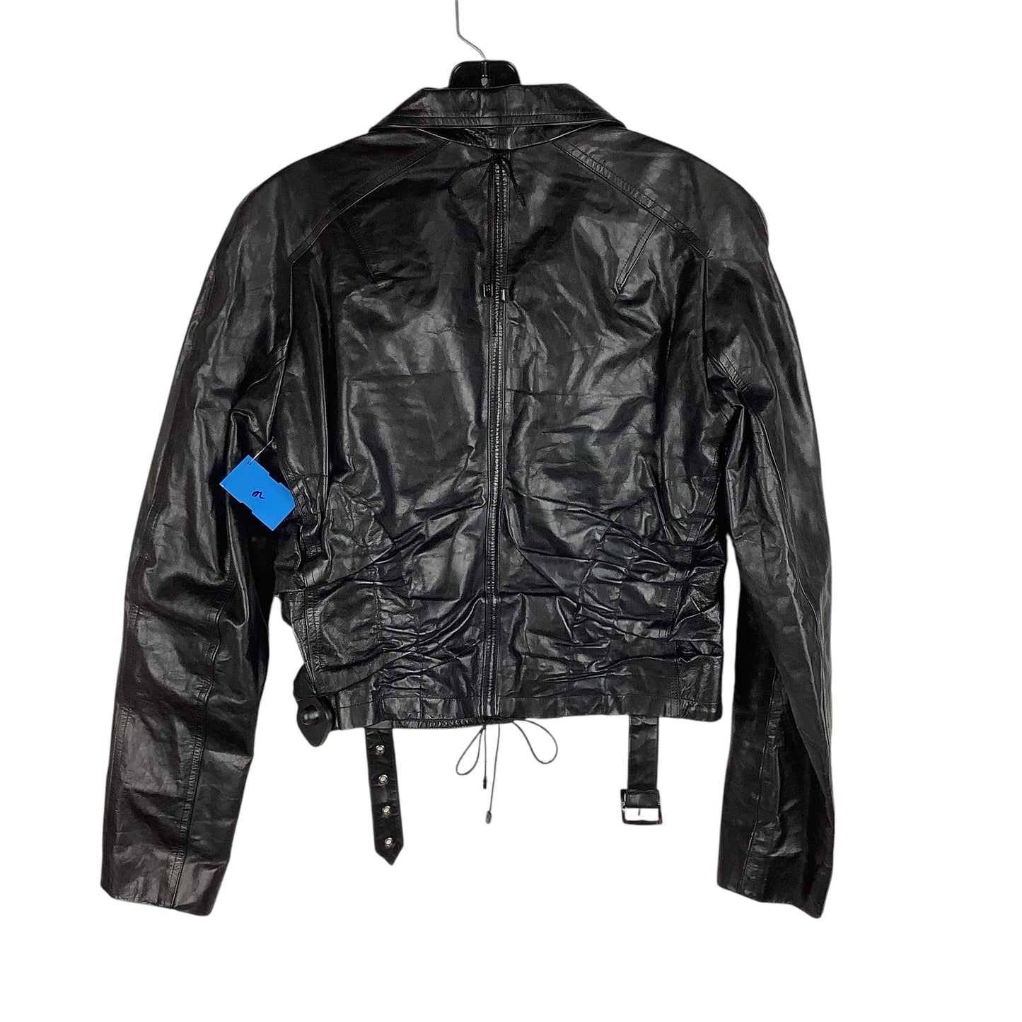 Jacket Leather By Robert Rodriguez In Black, Size: 8