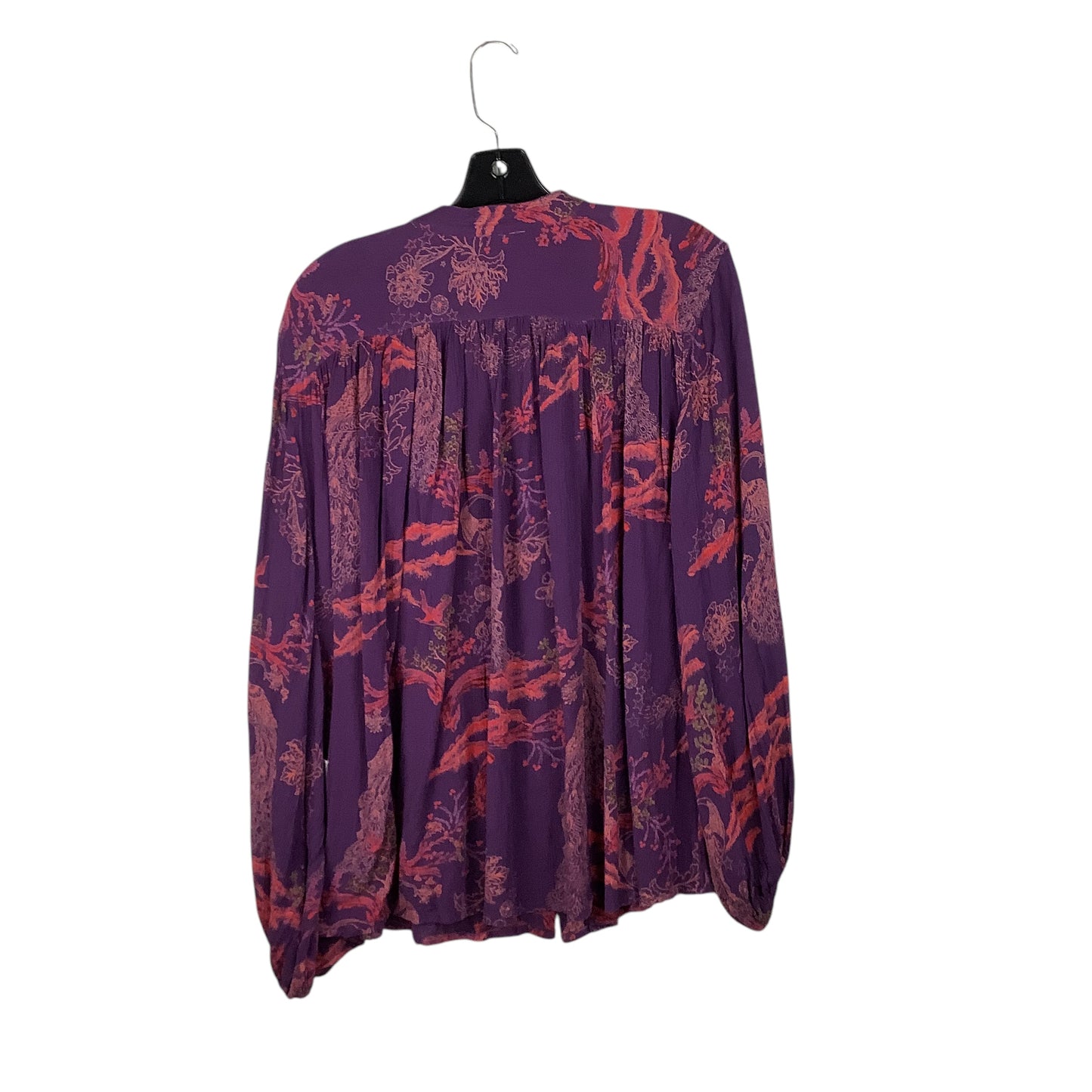 Top Long Sleeve By Free People In Purple, Size: Xs