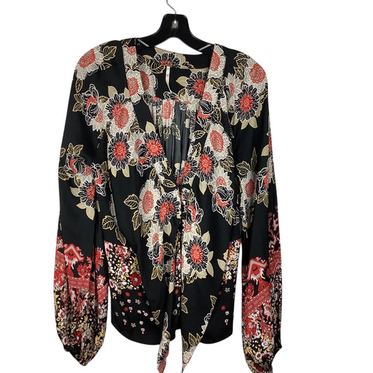 Top Long Sleeve By Free People In Black, Size: L