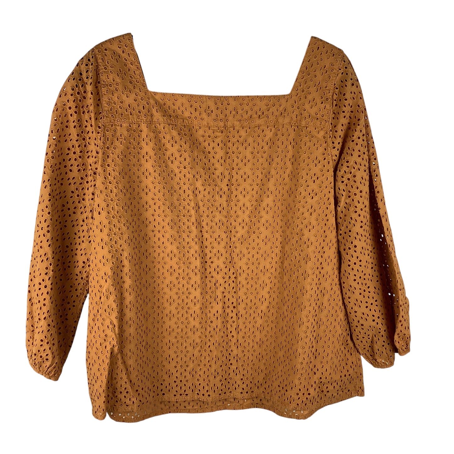 Top Long Sleeve By Lucky Brand In Orange, Size: L