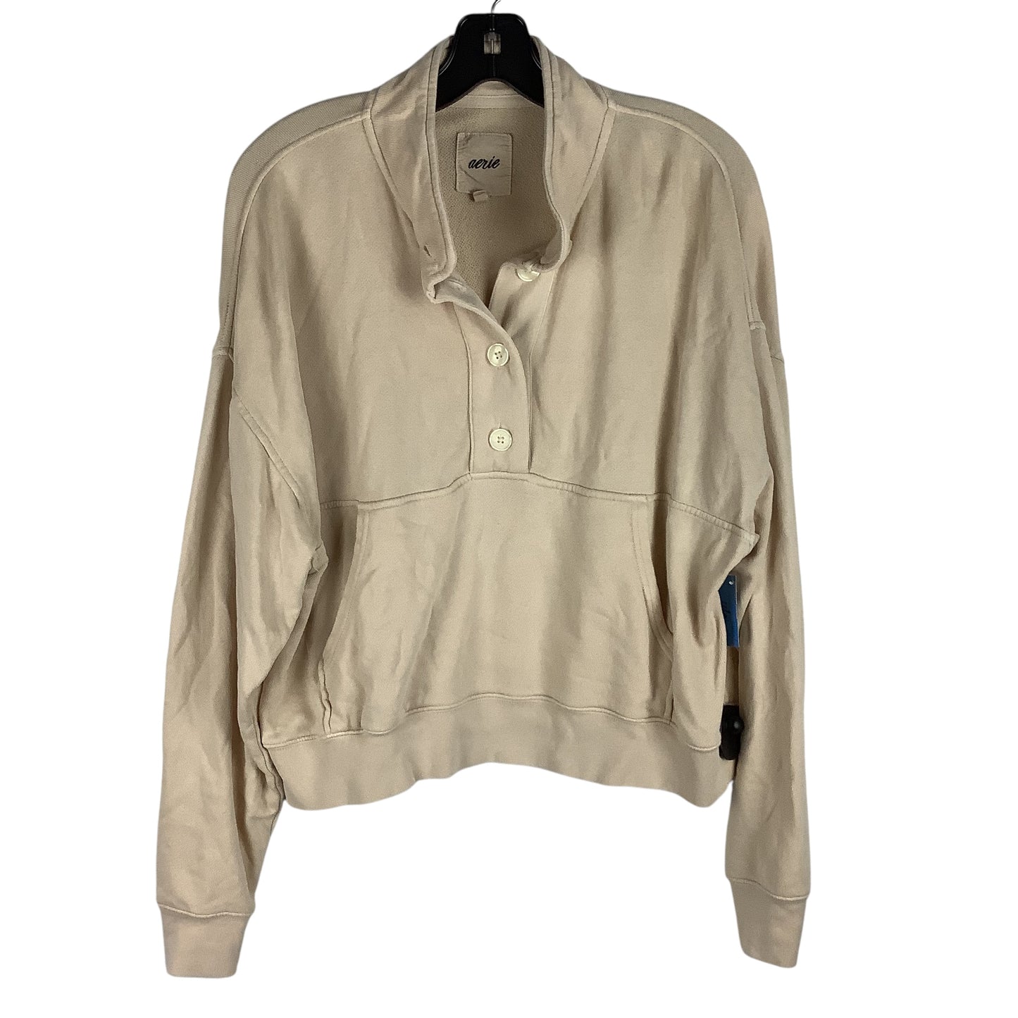 Top Long Sleeve By Aerie In Tan, Size: Xs