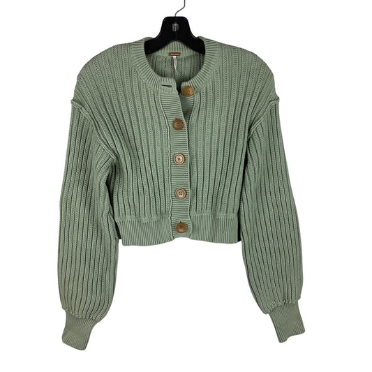 Sweater Cardigan By Free People In Green, Size: S