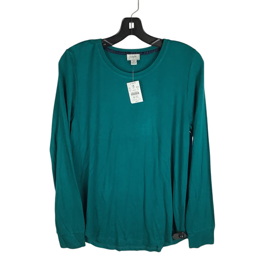 Top Long Sleeve Basic By J. Crew In Teal, Size: M