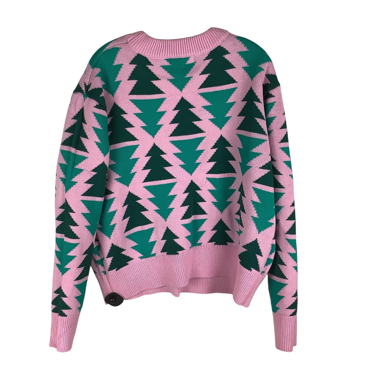 Sweater By Grayson Threads In Green & Pink, Size: Xxl