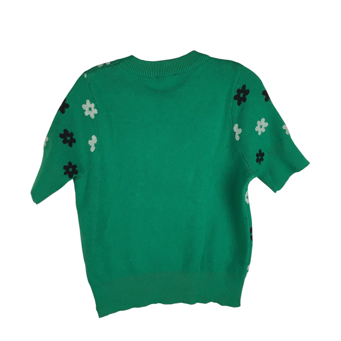 Sweater Short Sleeve By Thml In Green, Size: S