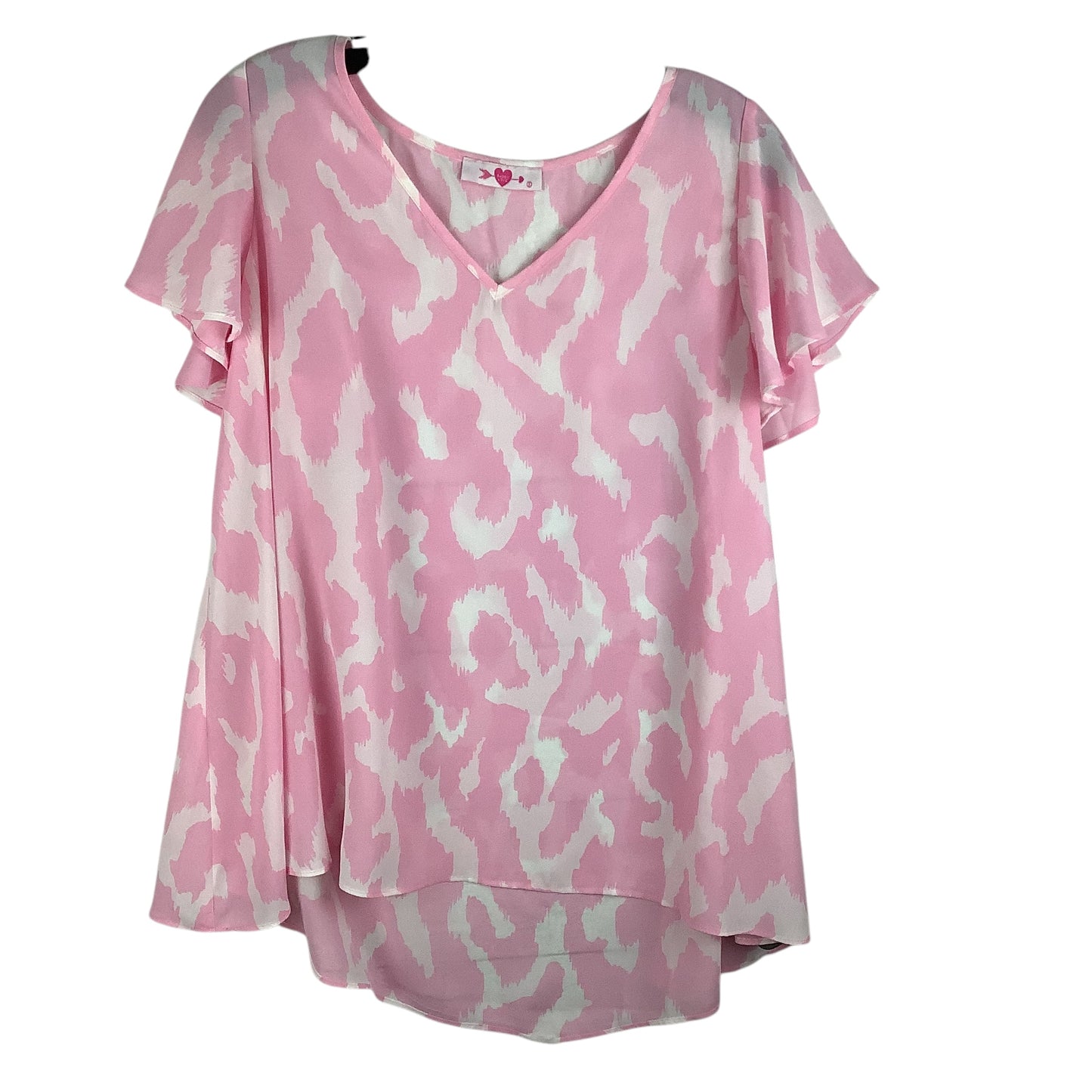 Top Short Sleeve Designer By Buddy Love In Pink, Size: S