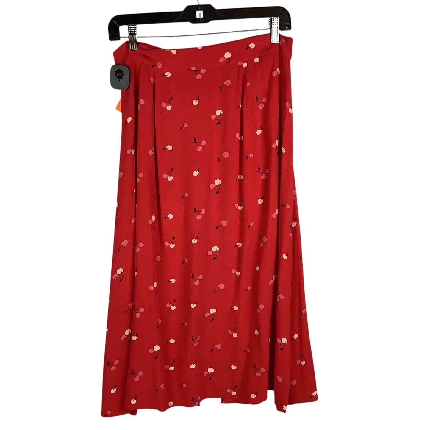 Skirt Midi By Loft In Red, Size: 6