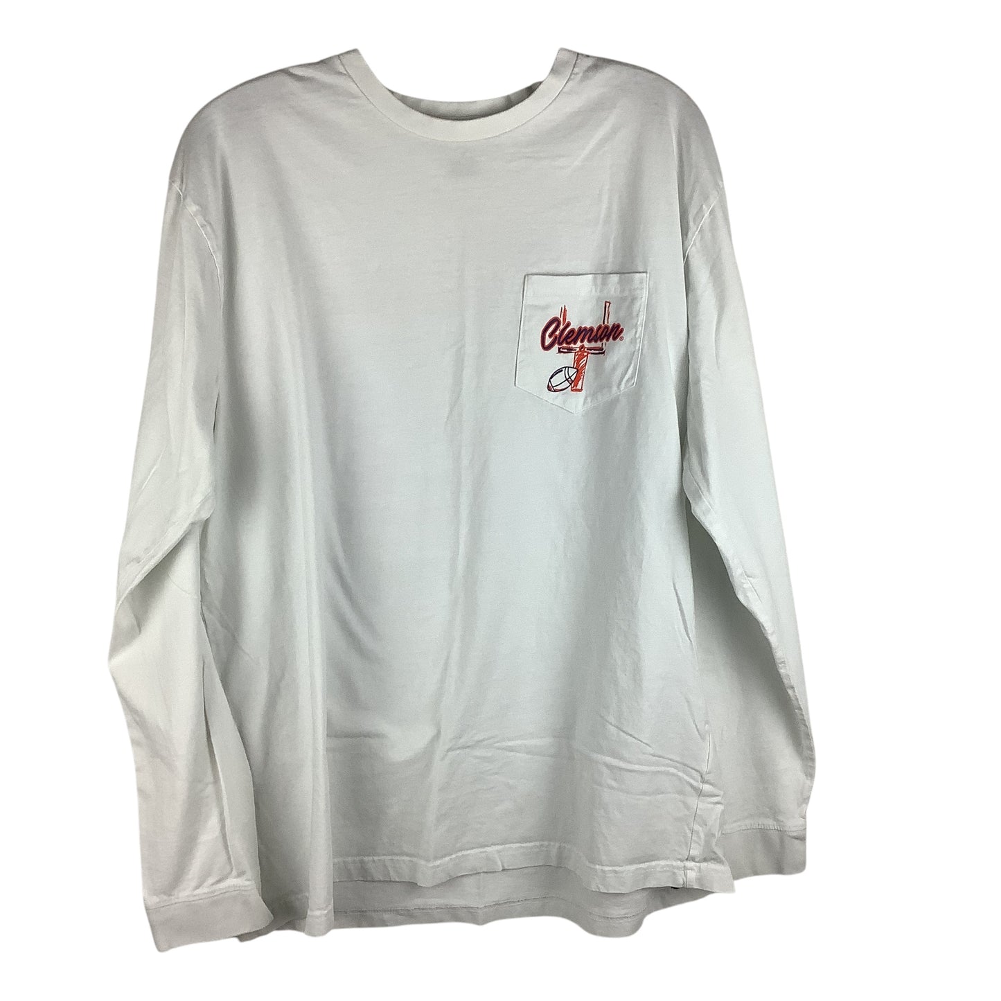 Top Long Sleeve Basic By Champion In White, Size: Xl