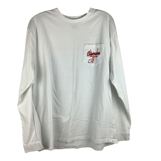 Top Long Sleeve Basic By Champion In White, Size: Xl