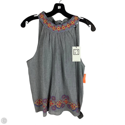 Top Sleeveless By Thml In Striped Pattern, Size: L