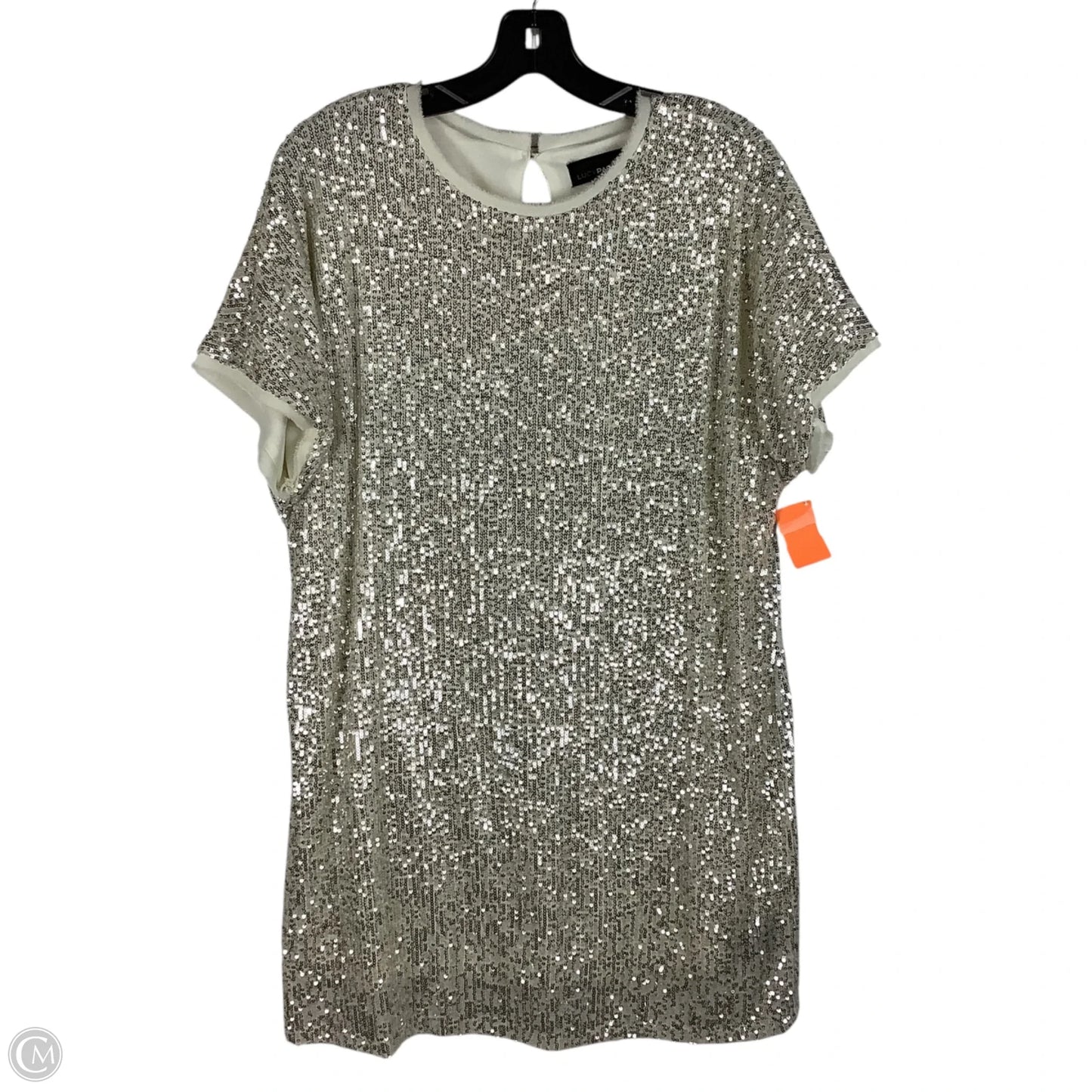 Dress Party Short By Lucy Paris In Silver, Size: S