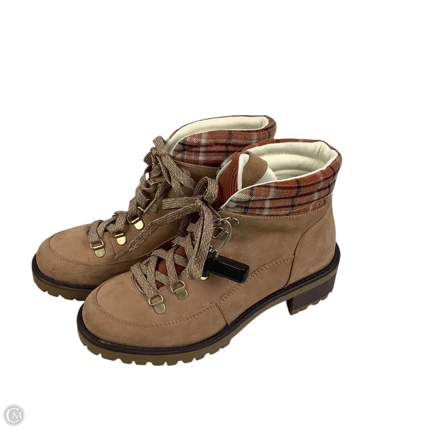 Boots Ankle Flats By True Craft In Tan, Size: 6.5