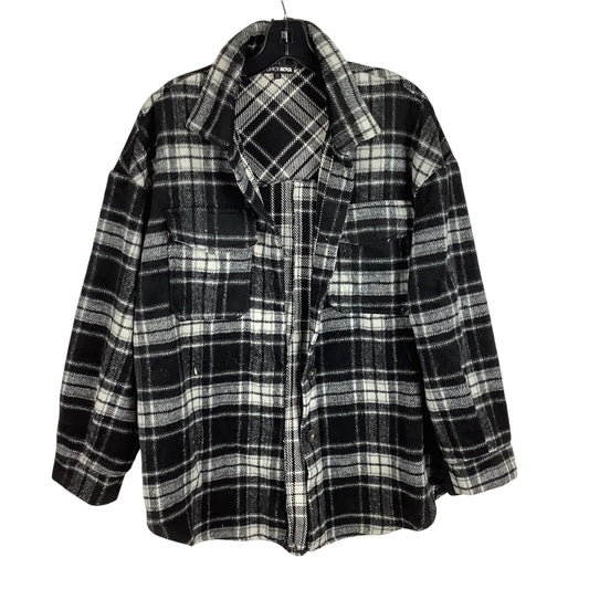 Jacket Shirt By Fashion Nova In Plaid Pattern, Size: M