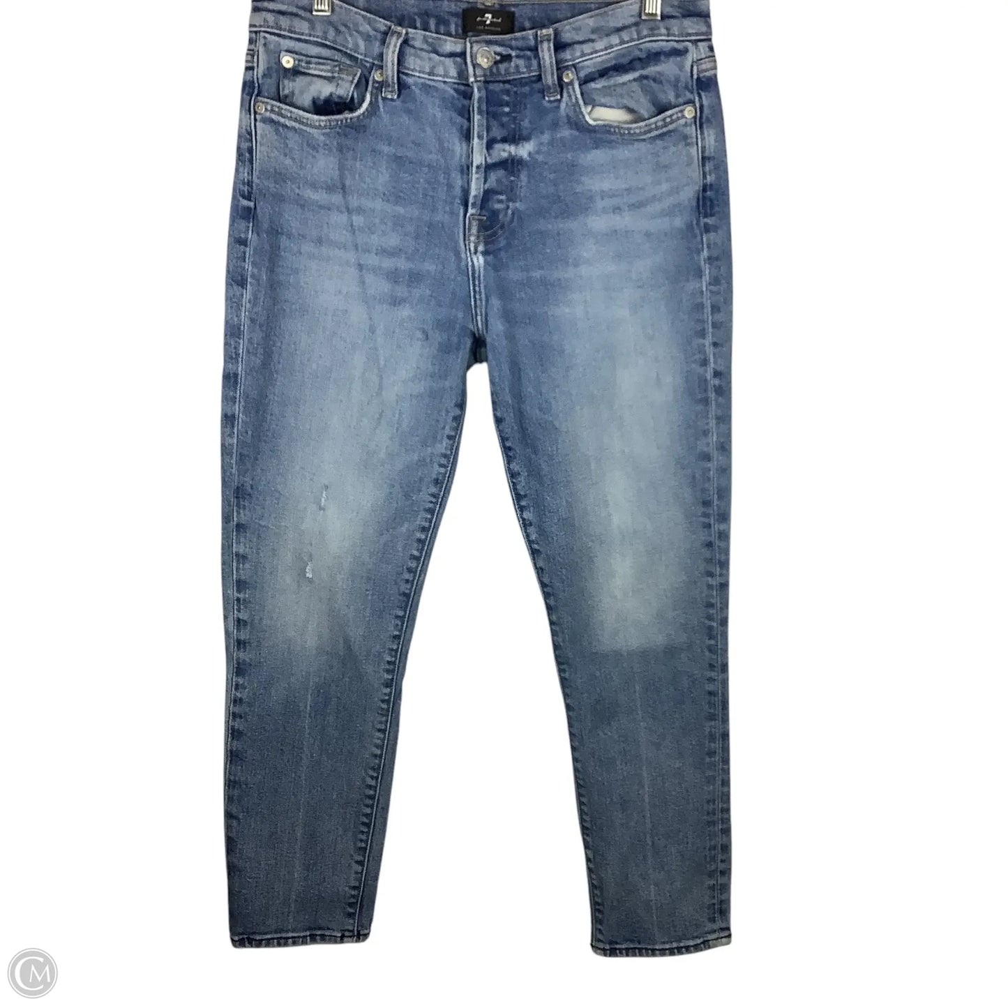 Jeans Straight By 7 For All Mankind In Blue, Size: 6