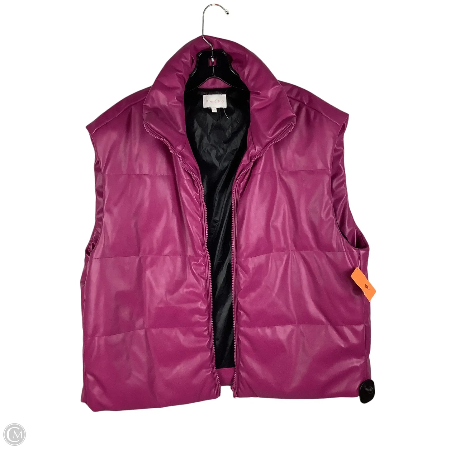 Vest Puffer & Quilted By Entro In Pink, Size: L