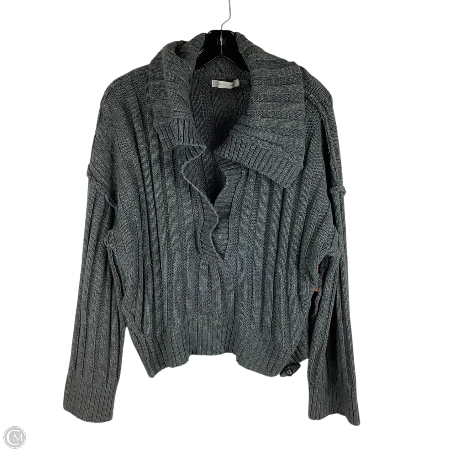 Sweater By Mustard Seed In Grey, Size: L