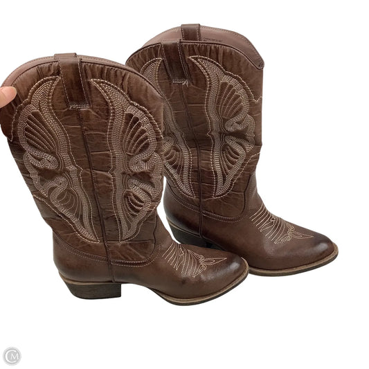 Boots Western By Coconuts In Brown, Size: 8