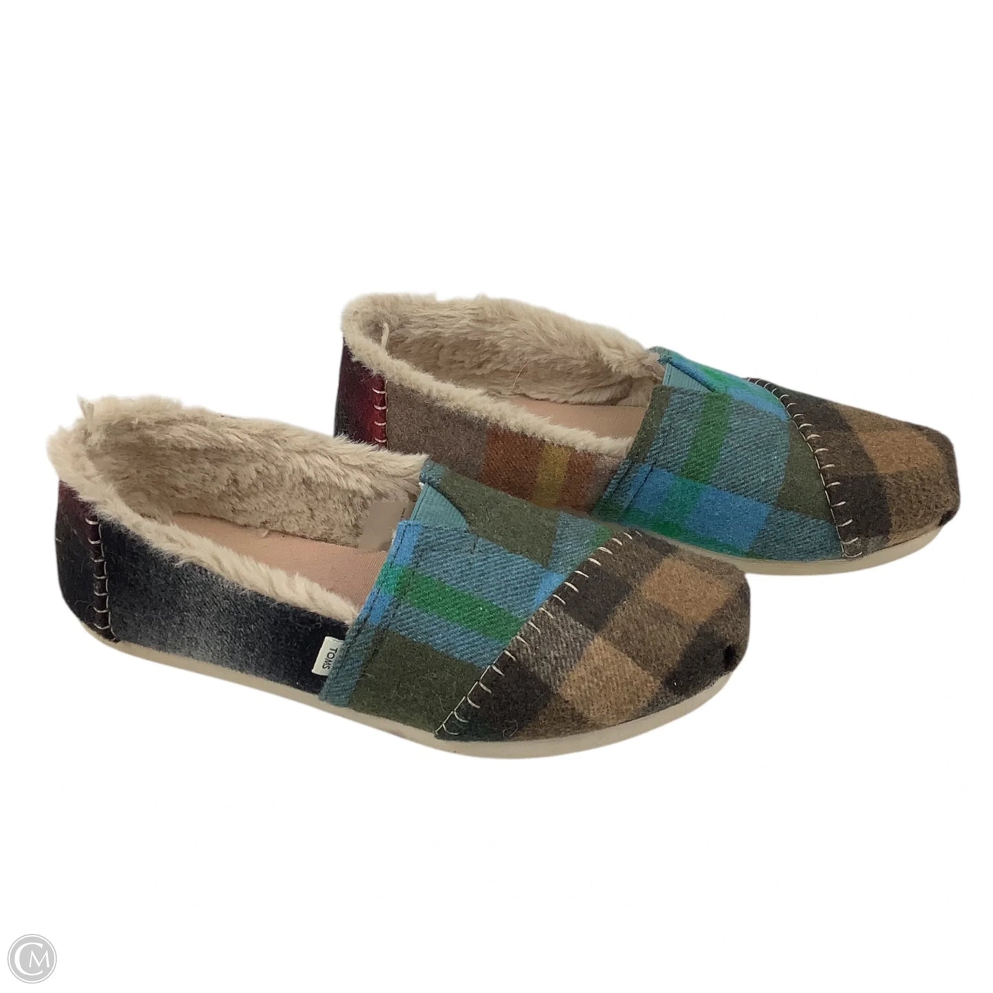 Shoes Flats By Toms In Green, Size: 6.5