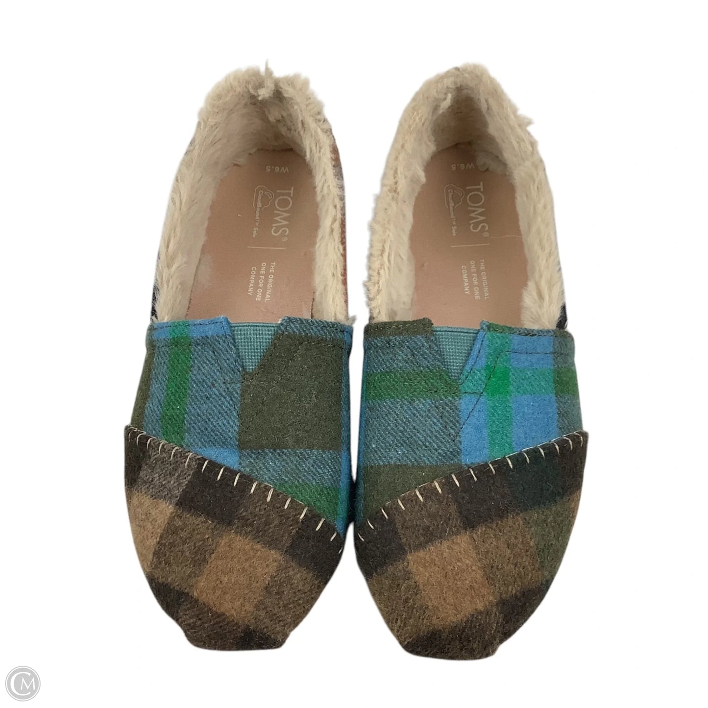 Shoes Flats By Toms In Green, Size: 6.5