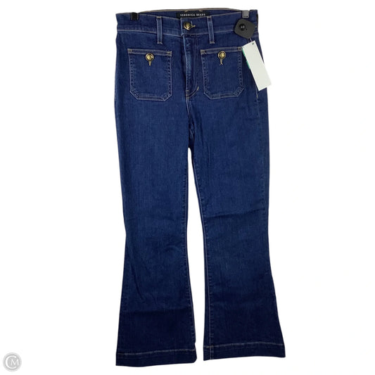 Jeans Flared By Veronica Beard In Blue Denim, Size: 2/26