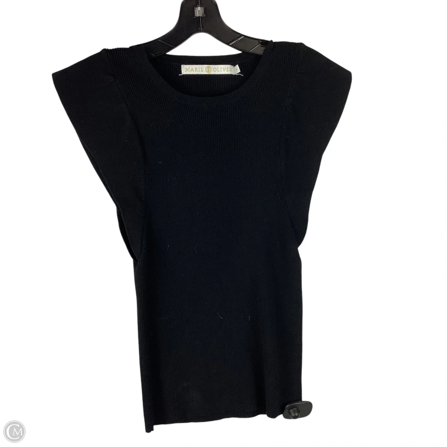 Top Short Sleeve By Cmc In Black, Size: M