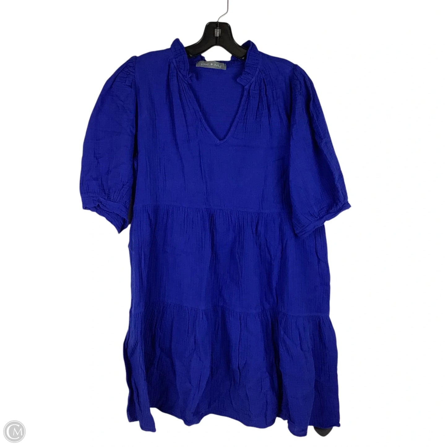 Dress Casual Short By Clothes Mentor In Blue, Size: Est. M