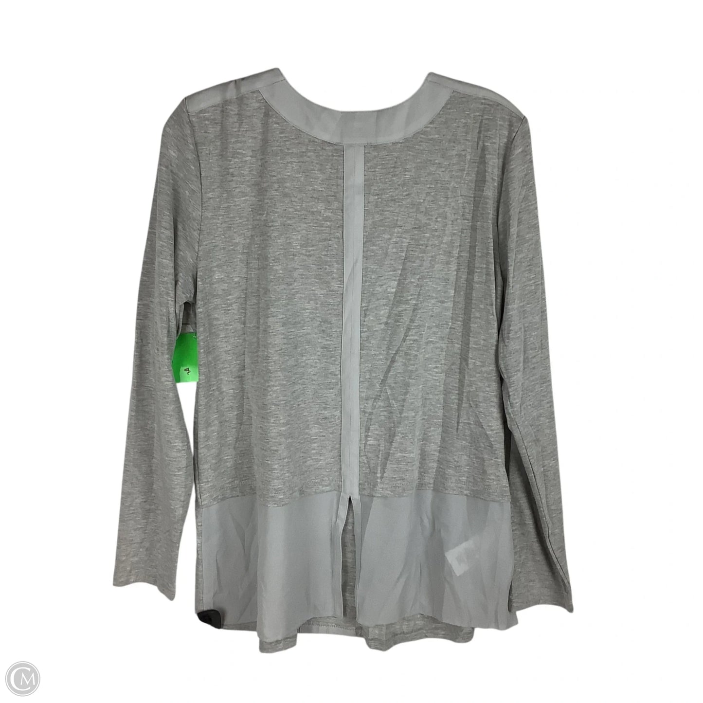 Top Long Sleeve By Lysse In Grey, Size: M