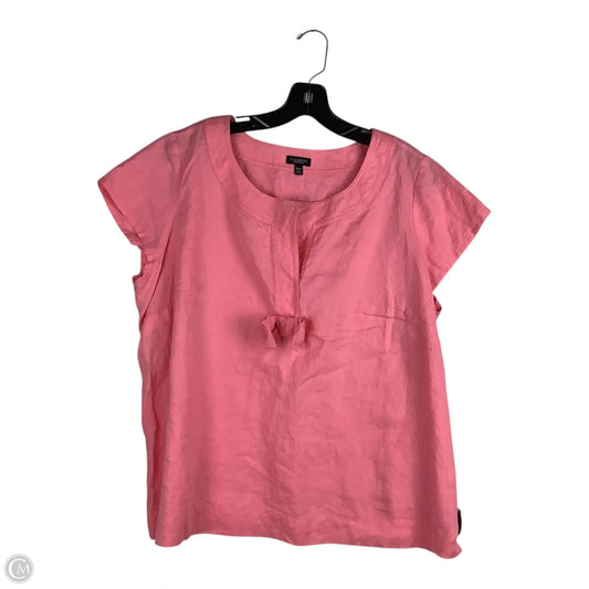 Top Short Sleeve By Talbots In Pink, Size: 1x (18P)