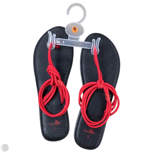 Sandals Flats By Sanuk In Red, Size: 9