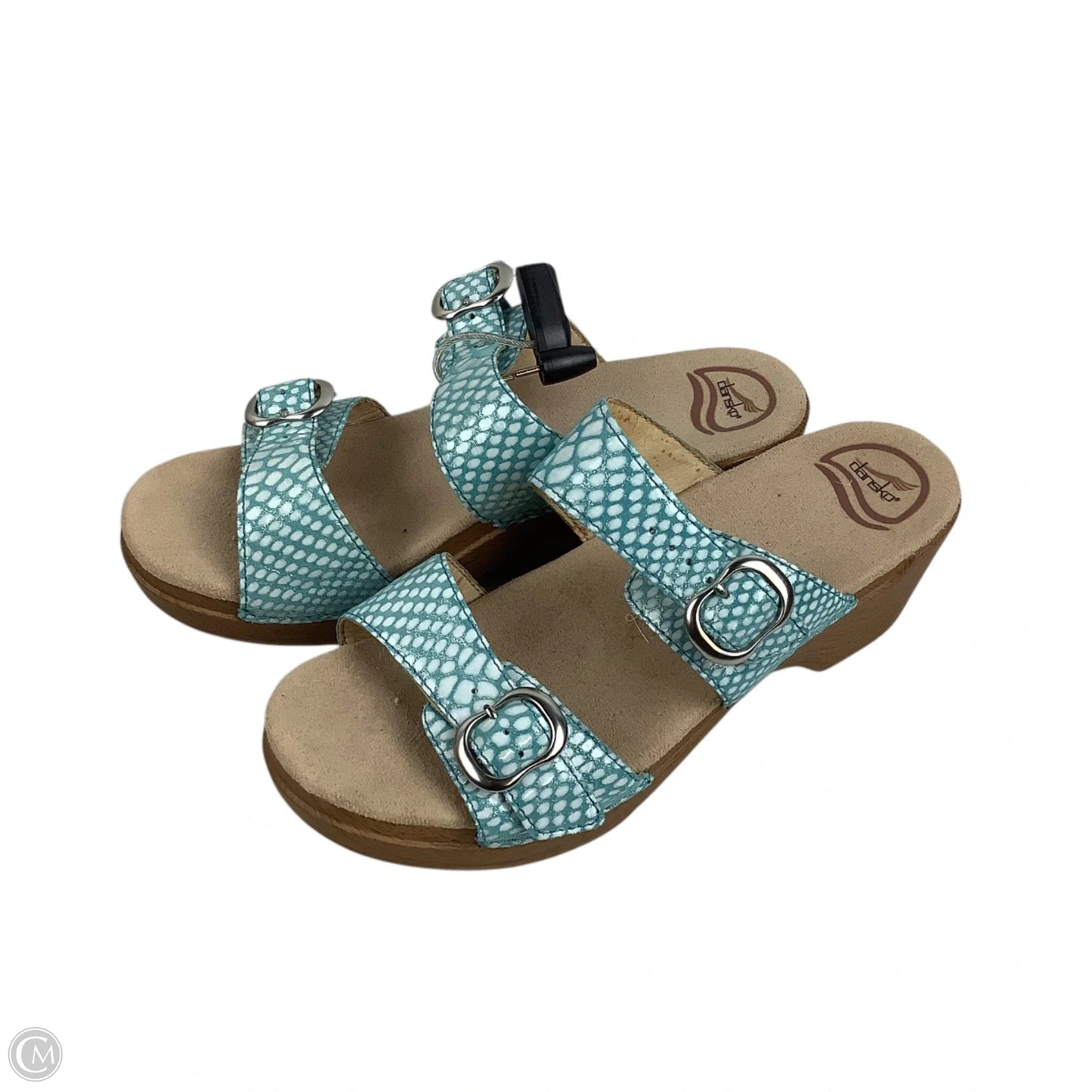 Sandals Heels Block By Dansko In Blue Size: 40