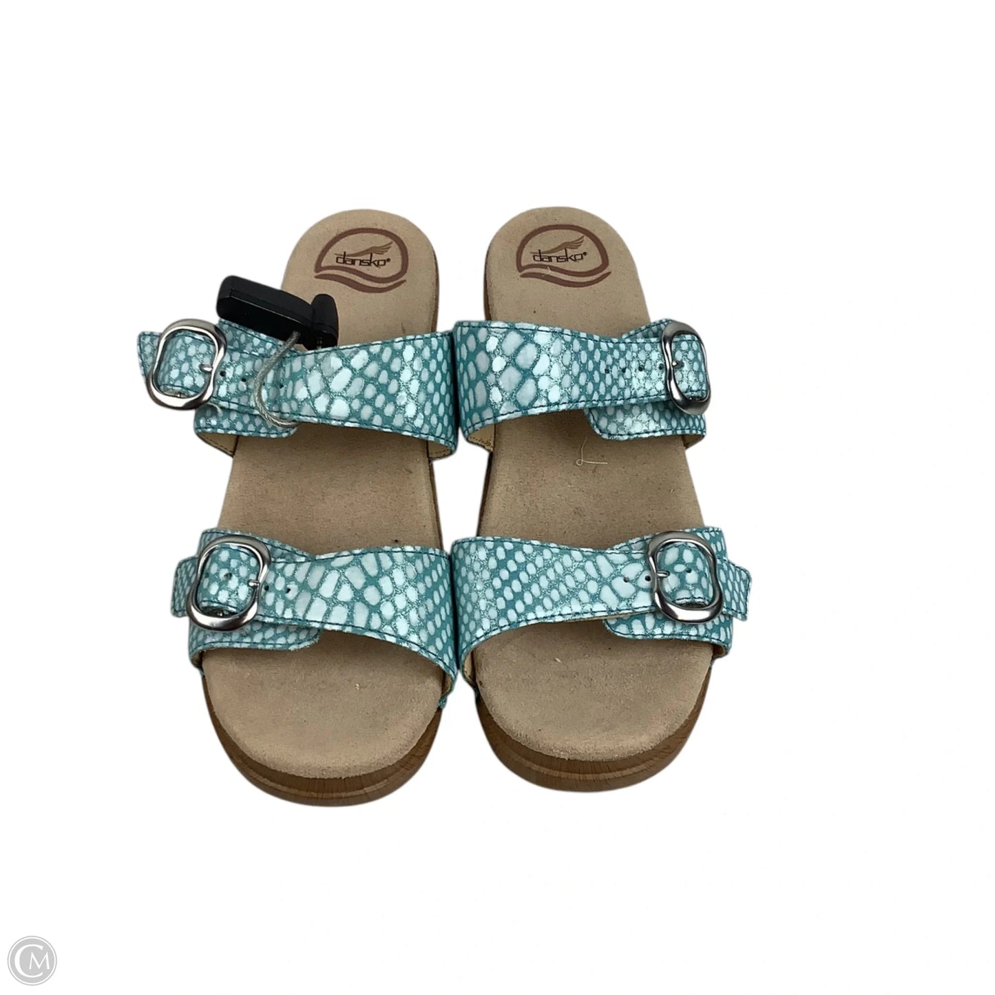 Sandals Heels Block By Dansko In Blue Size: 40