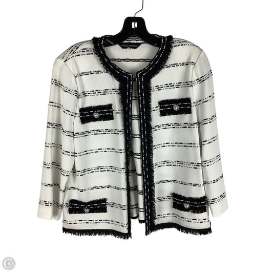 Sweater Cardigan By Ming Wang In White, Size: S