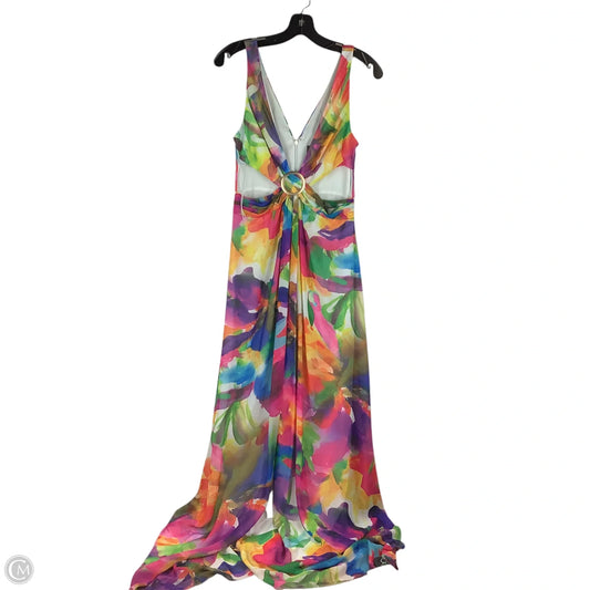Dress Party Long By Clothes Mentor In Multi-colored, Size: 6