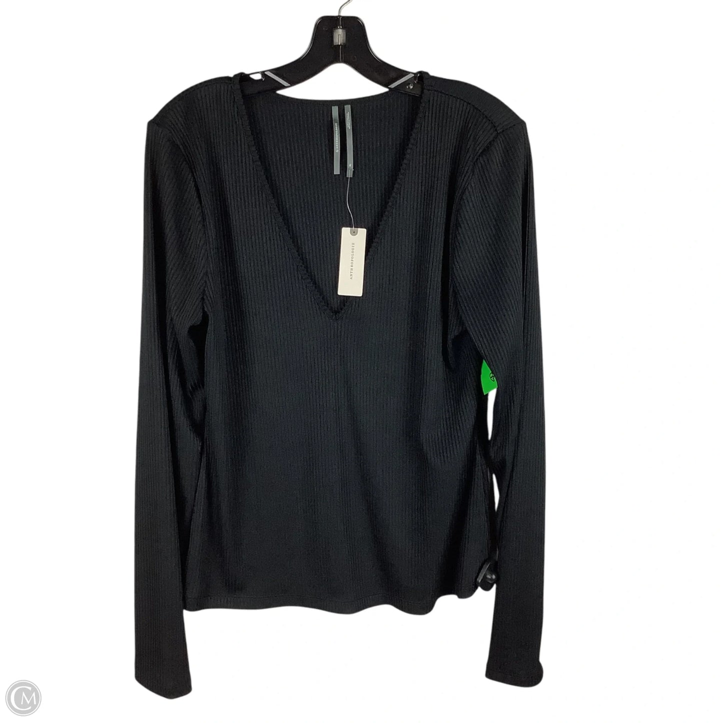 Top Long Sleeve By Anthropologie In Black, Size: Xl