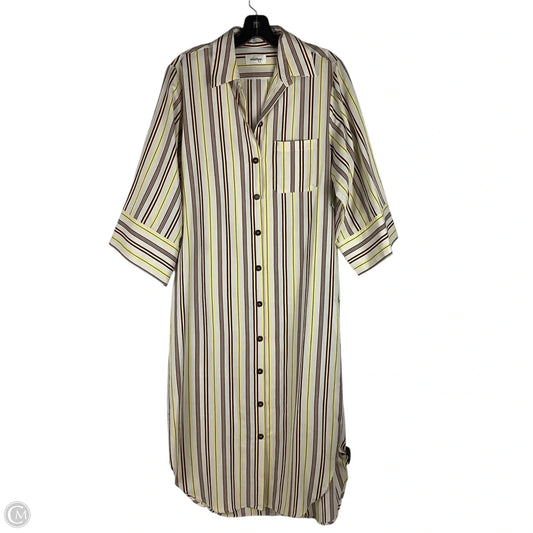 Dress Casual Midi By Clothes Mentor In Striped Pattern, Size: 2