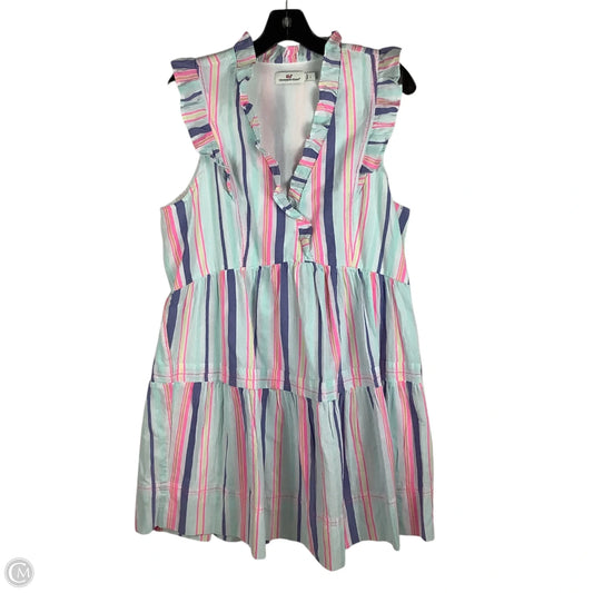 Dress Casual Short By Vineyard Vines In Striped Pattern, Size: L