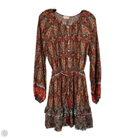 Dress Casual Midi By Cmc In Multi-colored, Size: L