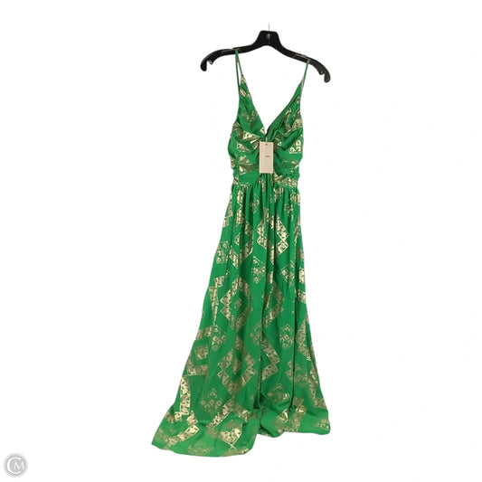 Dress Party Long By Clothes Mentor In Green, Size: S