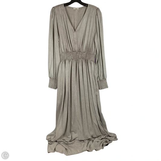 Dress Casual Maxi By Easel In Taupe, Size: L