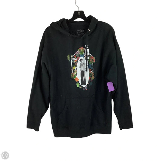 Sweatshirt Hoodie By Clothes Mentor In Black, Size: L