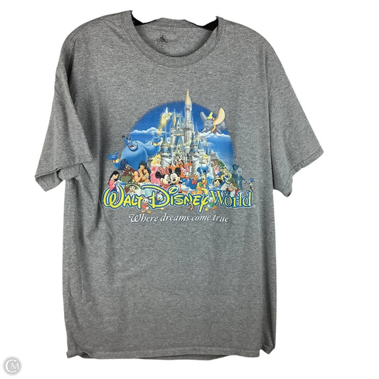 Top Short Sleeve Basic By Disney Store In Grey, Size: L