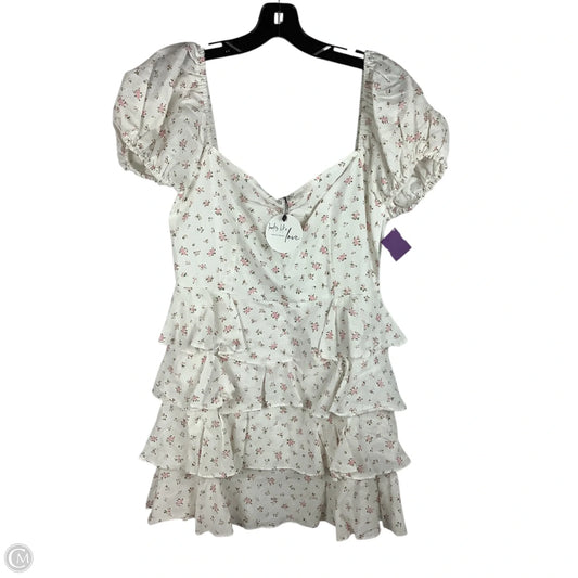 Dress Casual Short By Olivaceous In Floral Print, Size: L