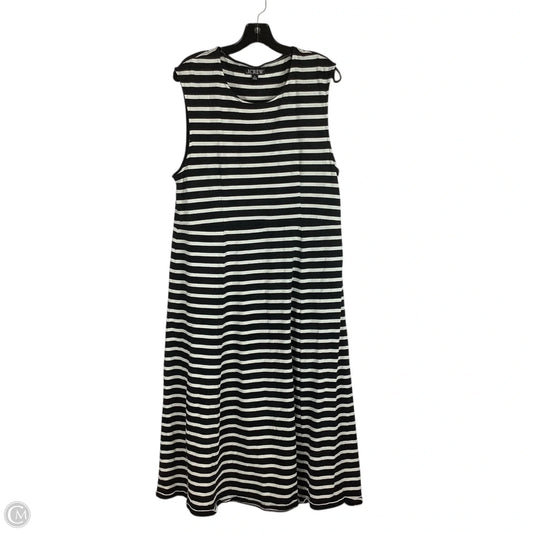 Dress Casual Maxi By J. Crew In Black & White, Size: Xl