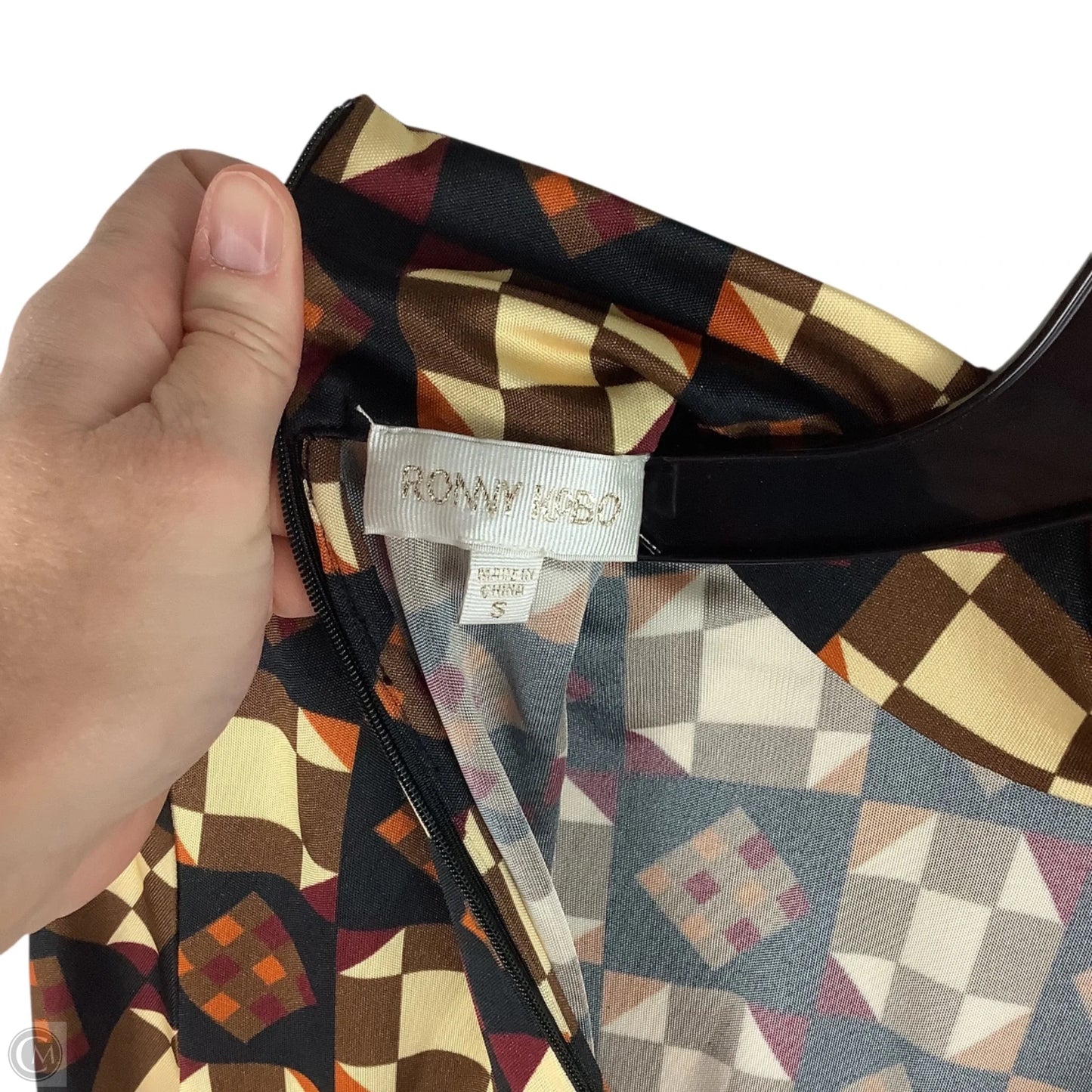 Top Long Sleeve By Cma In Geometric Pattern, Size: S