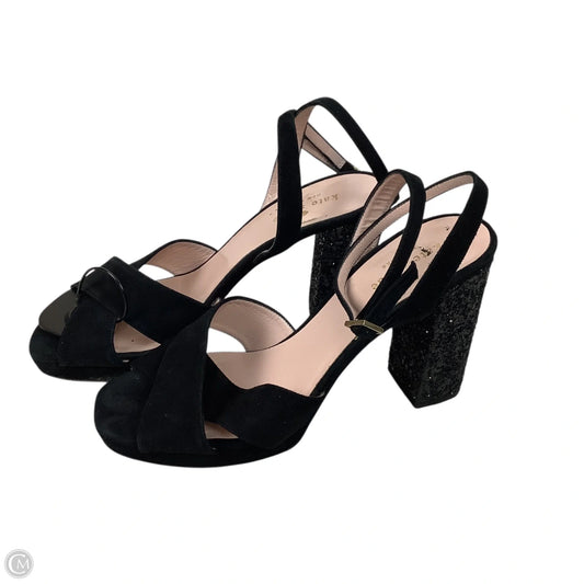 Sandals Designer By Kate Spade In Black, Size: 8.5