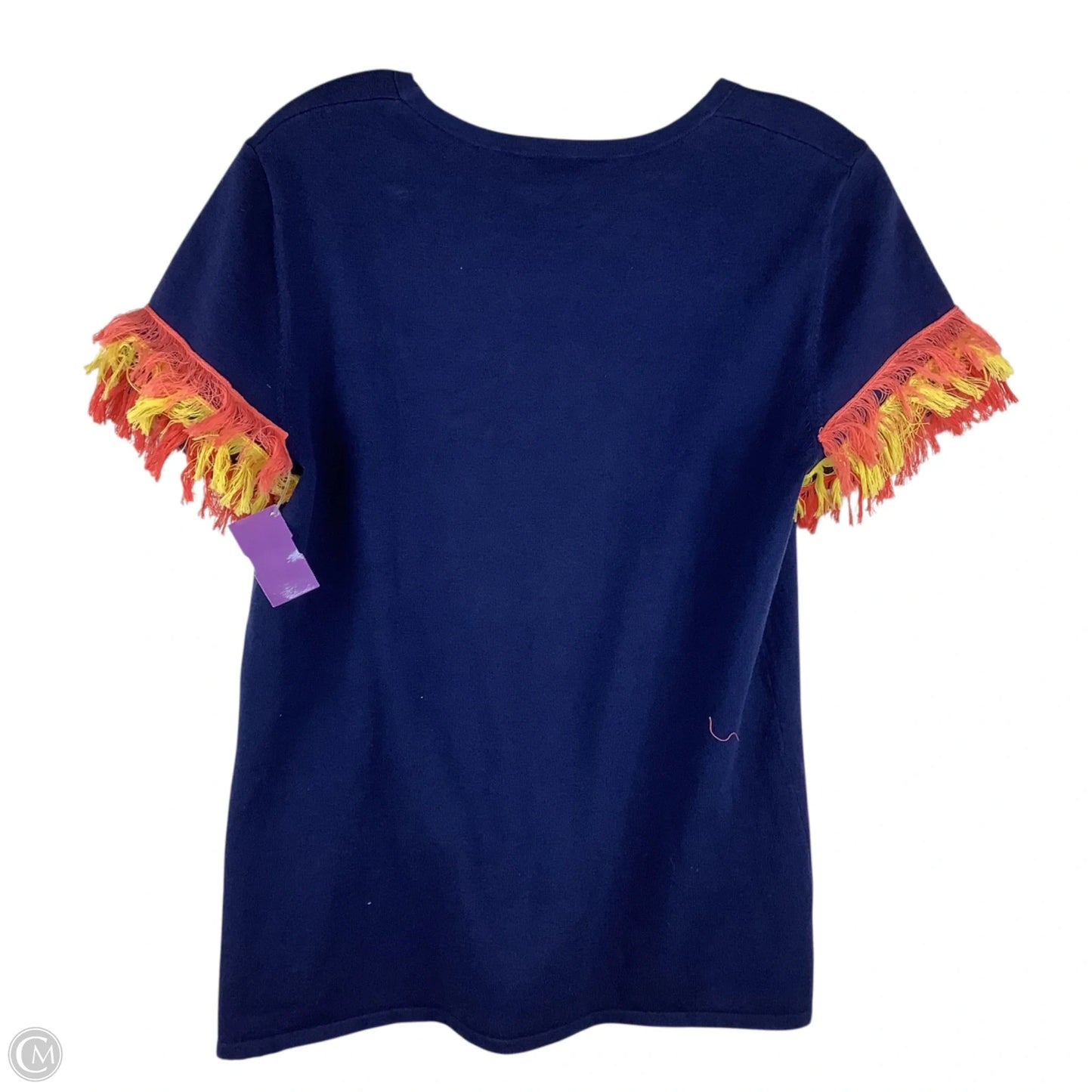 Top Short Sleeve By Sail To Sable In Navy, Size: M