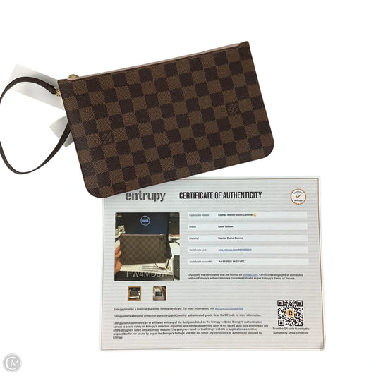 Wristlet Luxury Designer By Louis Vuitton, Size: Large