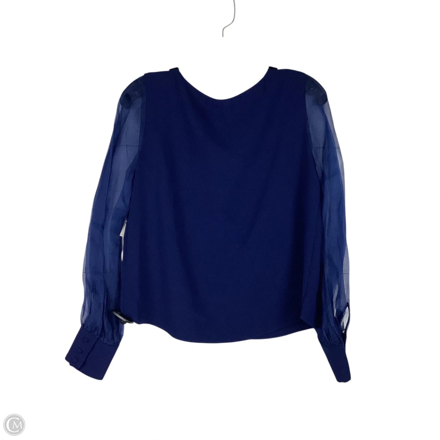 Top Long Sleeve By Amanda Uprichard In Blue, Size: S